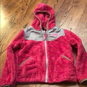 Little girls OSO North face jacket with hood sz 5